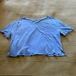 We the Free blue oversized crop tshirt, size: small/medium